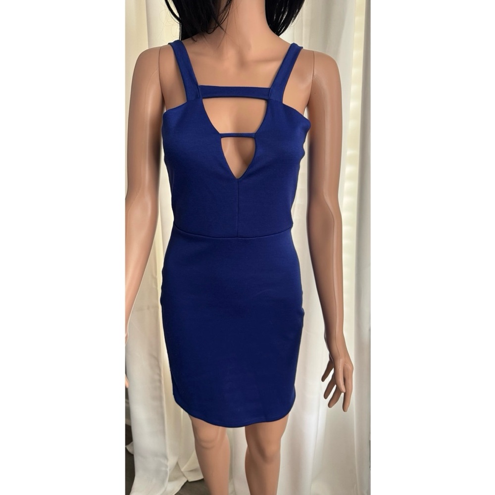 Gaze Royal Blue Strappy Mini Dress